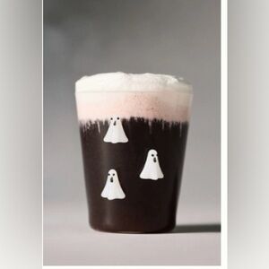 Anthropologie NIB 3D Halloween Icon Juice Glass- Ghosts